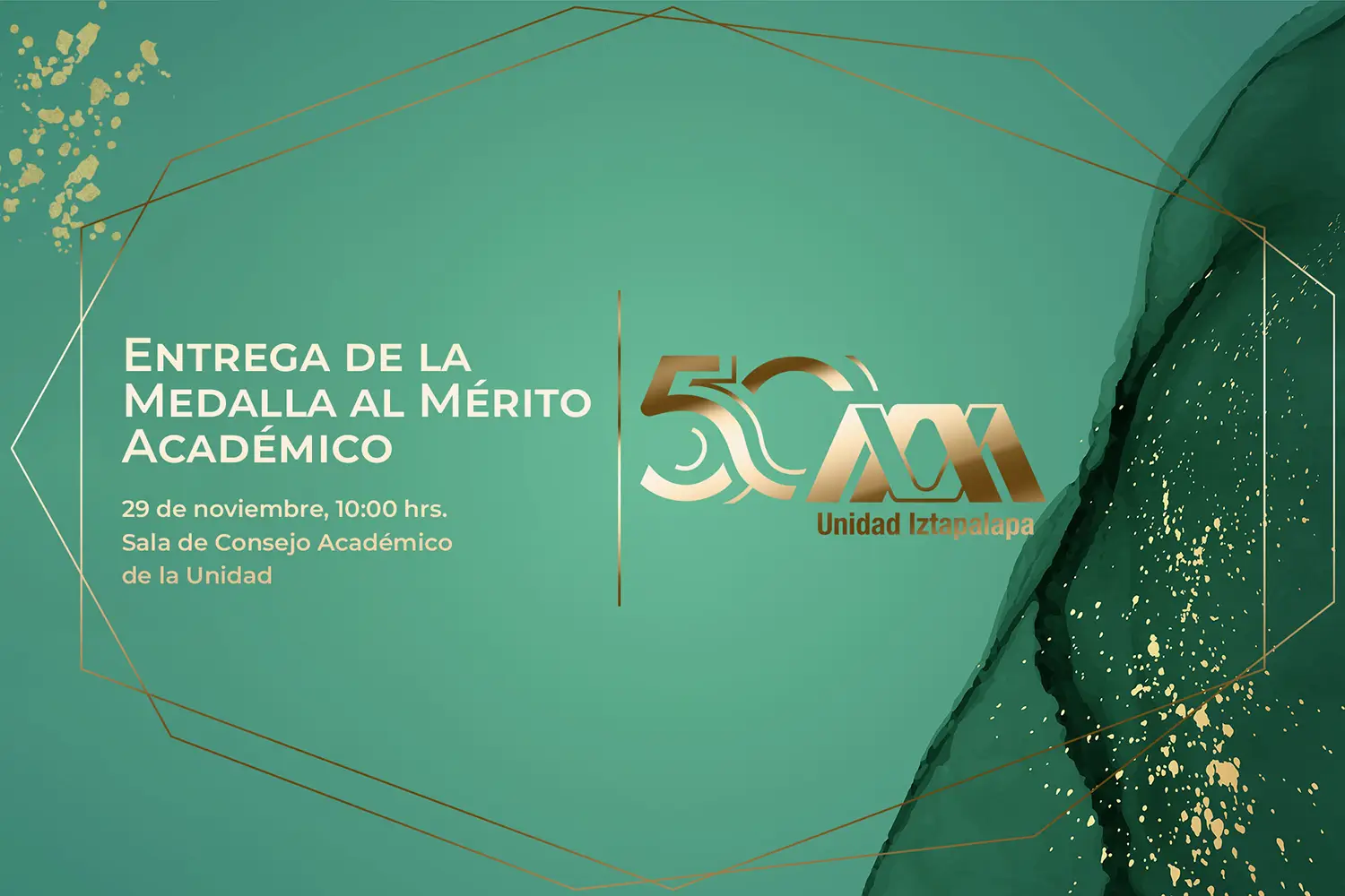 Invitación Ceremonia Medalla al Mérito Académico